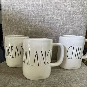3 Rae Dunn mugs